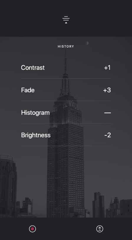 Camera Noir - Edit History