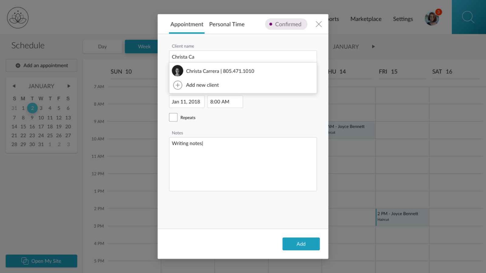 Salon 2020 - Confirmed - Type Ahead Search